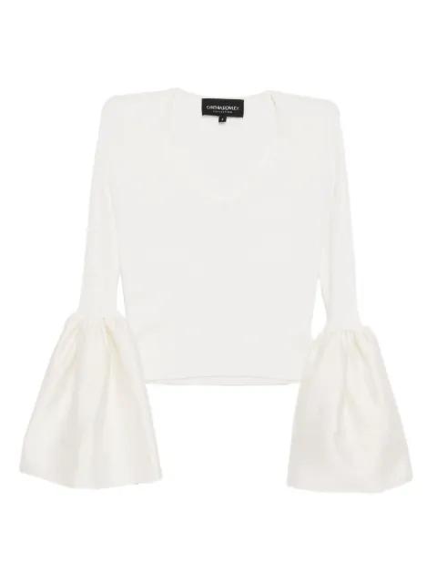 flared-sleeves top by CYNTHIA ROWLEY