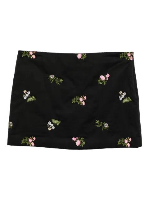 floral-embroidered mini skirt by CYNTHIA ROWLEY