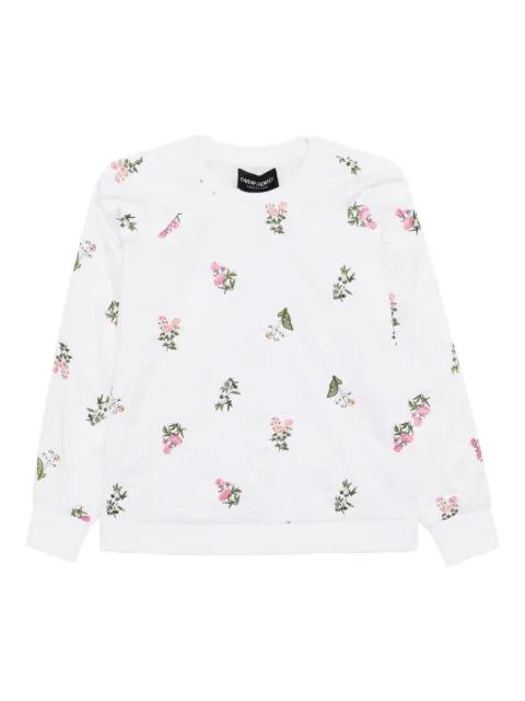 floral-embroidered pullover by CYNTHIA ROWLEY