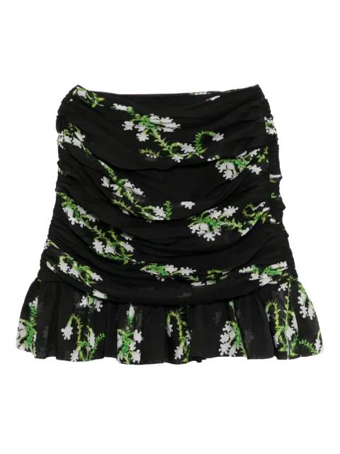 floral-print silk mini skirt by CYNTHIA ROWLEY