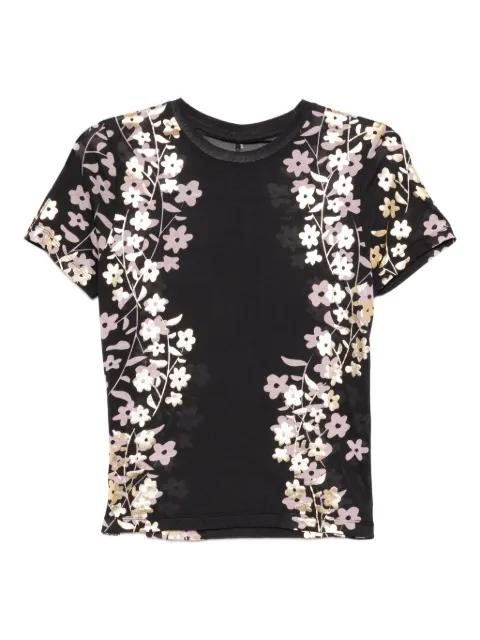 foil-print T-shirt by CYNTHIA ROWLEY