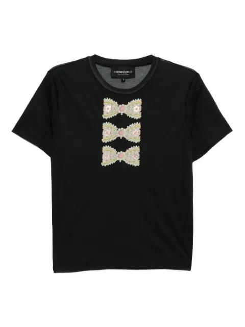 foil-print T-shirt by CYNTHIA ROWLEY