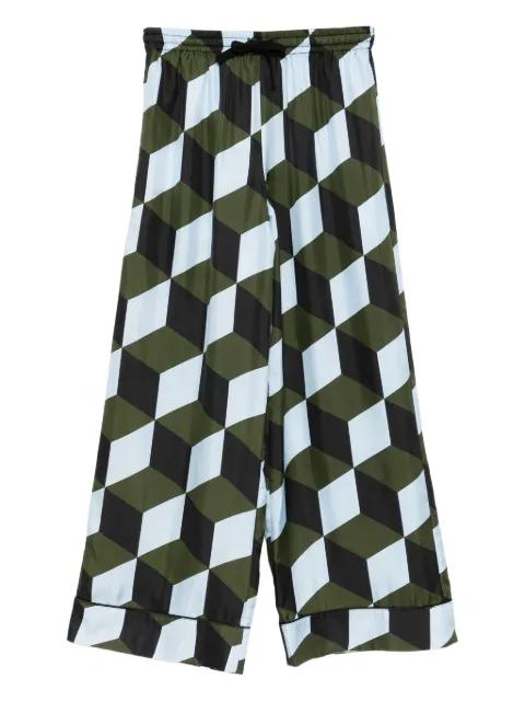 geometric-print trousers by CYNTHIA ROWLEY