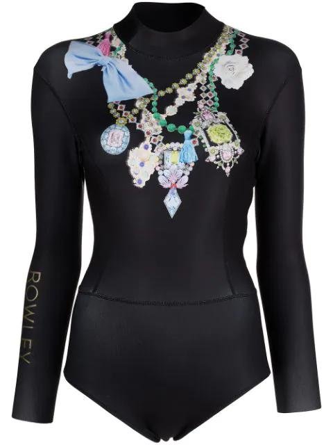 jewel necklace wetsuit by CYNTHIA ROWLEY