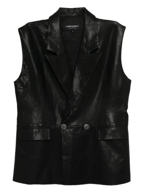 leather waistcoat by CYNTHIA ROWLEY