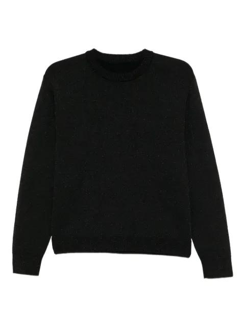 metallic crew-neck sweater by CYNTHIA ROWLEY