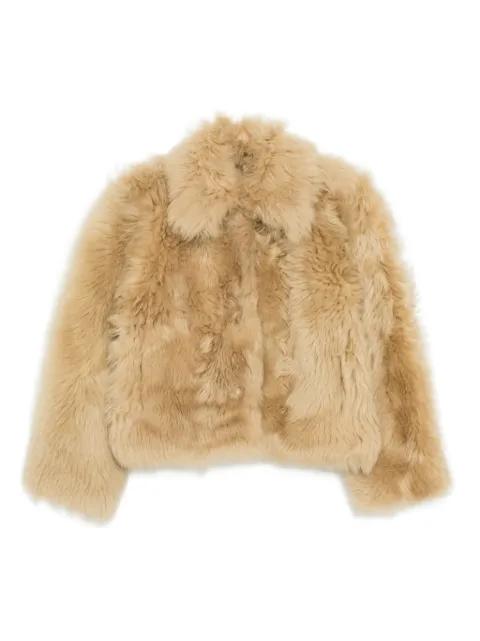 shearling cropped jacket by CYNTHIA ROWLEY