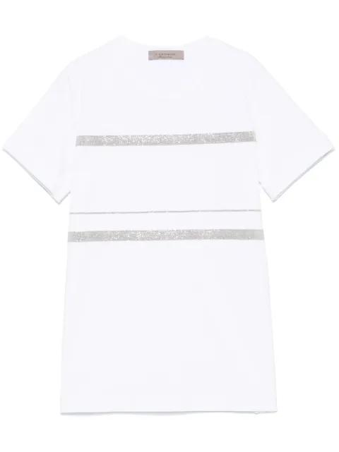 Monili-detail T-shirt by D.EXTERIOR