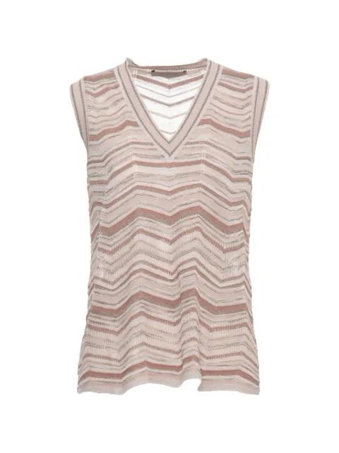 V-neck chevron top by D.EXTERIOR