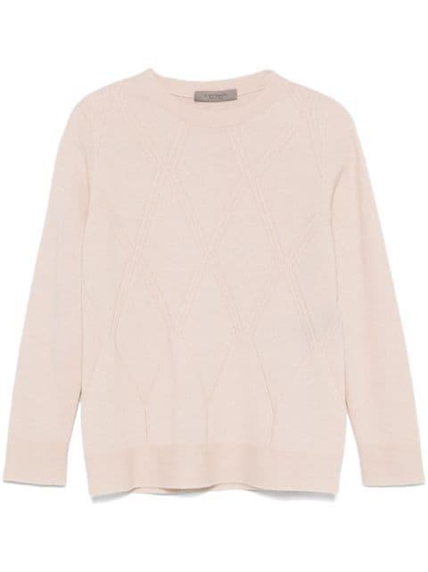argyle-knit sweater by D.EXTERIOR
