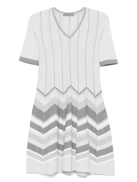 chevron-knit mini dress by D.EXTERIOR