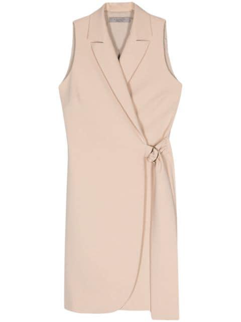 crepe wrap midi dress by D.EXTERIOR