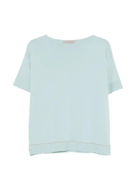 embellished short-sleeve top by D.EXTERIOR