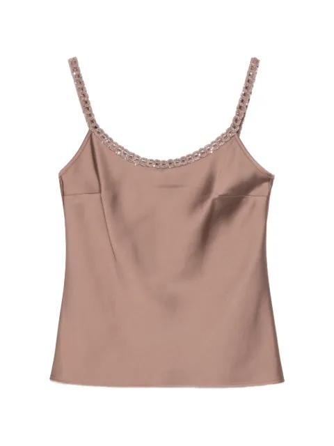 embellished-straps top by D.EXTERIOR