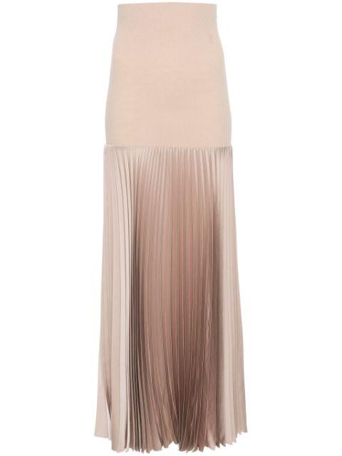 pleated midi skirt by D.EXTERIOR