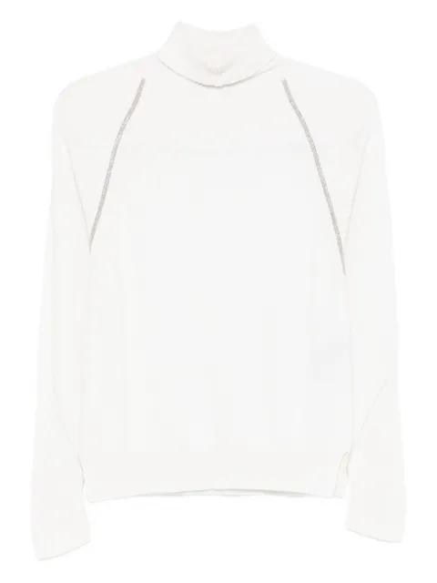 raglan-sleeve high-neck sweater by D.EXTERIOR