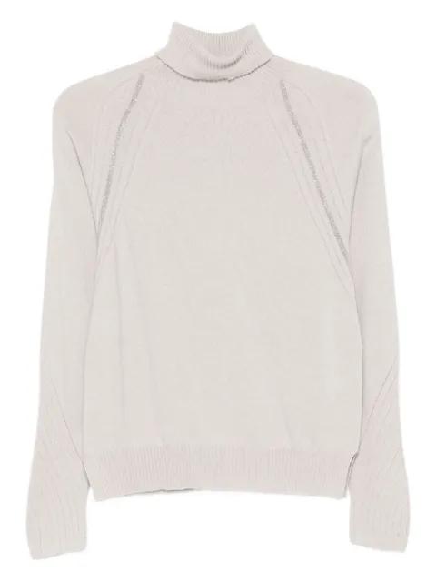 roll neck embellished sweater by D.EXTERIOR
