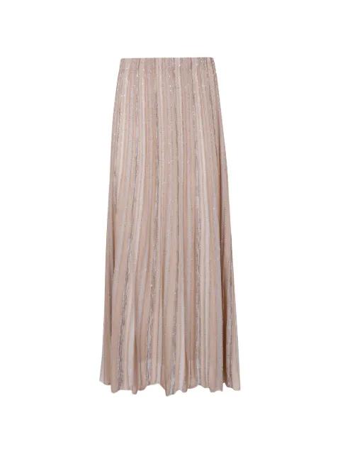 sequin-embellished maxi skirt by D.EXTERIOR
