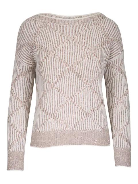 sequin-embellishment sweater by D.EXTERIOR