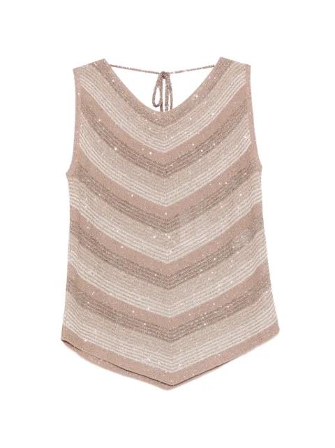 sleeveless striped top by D.EXTERIOR