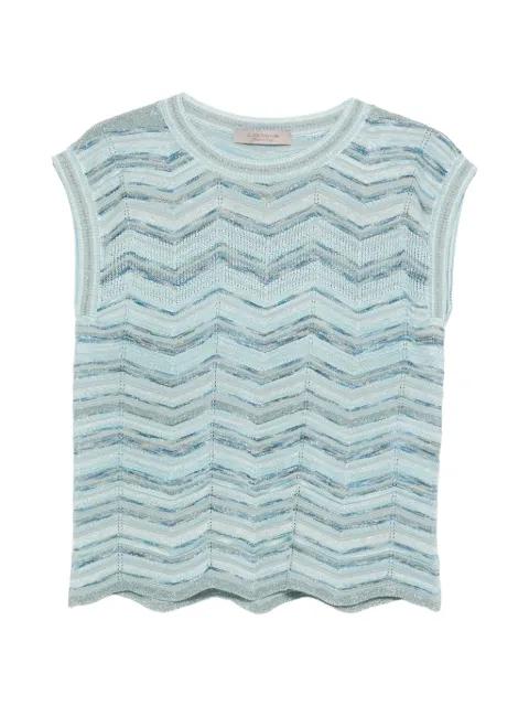 sleeveless zig-zag top by D.EXTERIOR