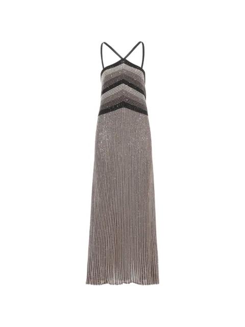 striped midi dress by D.EXTERIOR