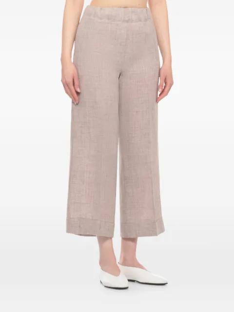 wide-leg turn-up trousers by D.EXTERIOR