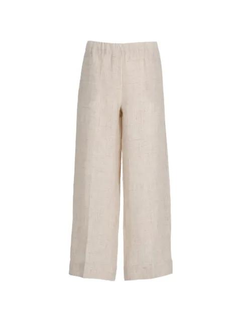 wide-leg turn-up trousers by D.EXTERIOR