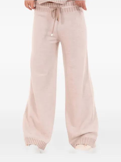 wool blend flared trousers by D.EXTERIOR