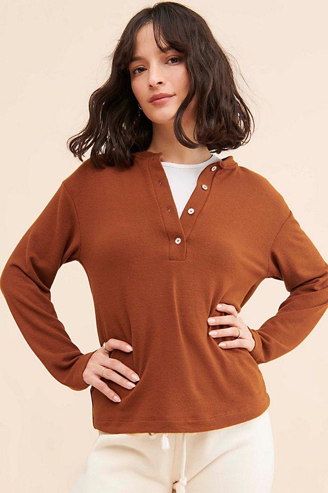 DONNI. Sweater Henley Pullover by D ON NI. | FREE PEOPLE