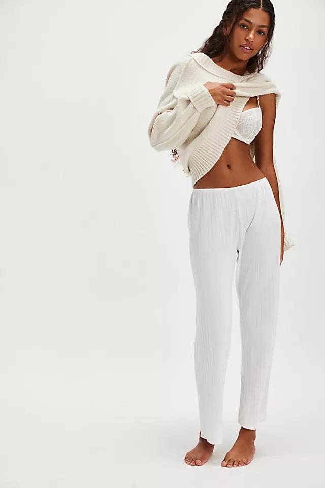 DONNI. The Pointelle Simple Crop Pants by D ON NI. | FREE PEOPLE