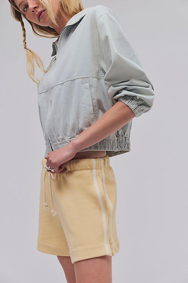 DONNI. The Stripe Eco-Terry Shorts by D ON NI. | FREE PEOPLE