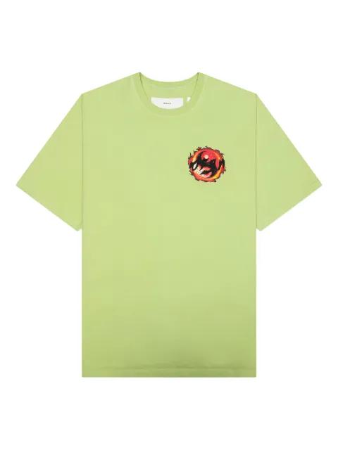 Fireball graphic-print T-shirt by D-R-G-N