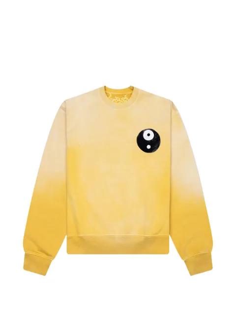 boxy graphic-print crewneck sweatshirt by D-R-G-N
