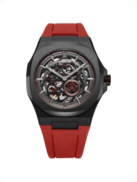 Crimson Core Skeleton 41.5mm watch by D1 MILANO
