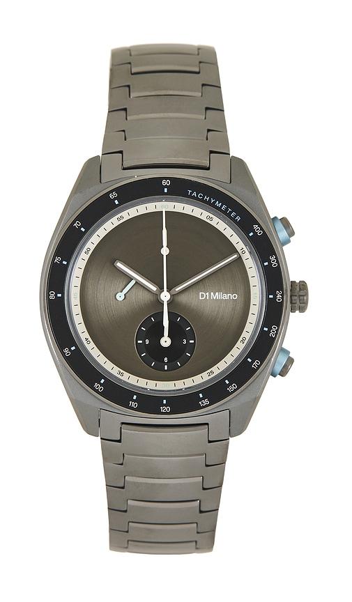 D1 Milano Cronografo 40mm Watch in Black by D1 MILANO D1 Milano Cronografo 40mm Watch in Black by D1 MILANO