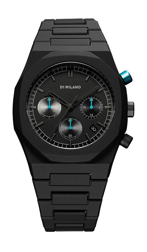 D1 Milano Polychrono 40.5mm Watch in Black by D1 MILANO