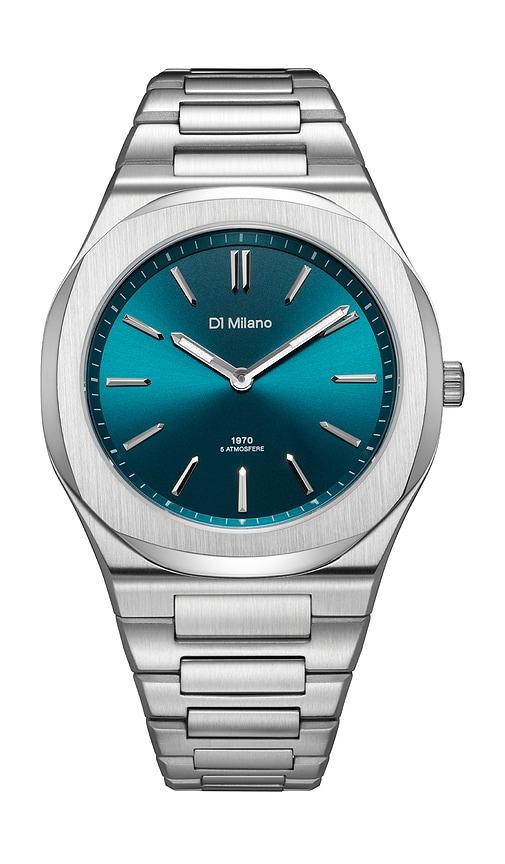 D1 Milano Ultra Thin Steel 39mm Watch in Metallic Silver by D1 MILANO