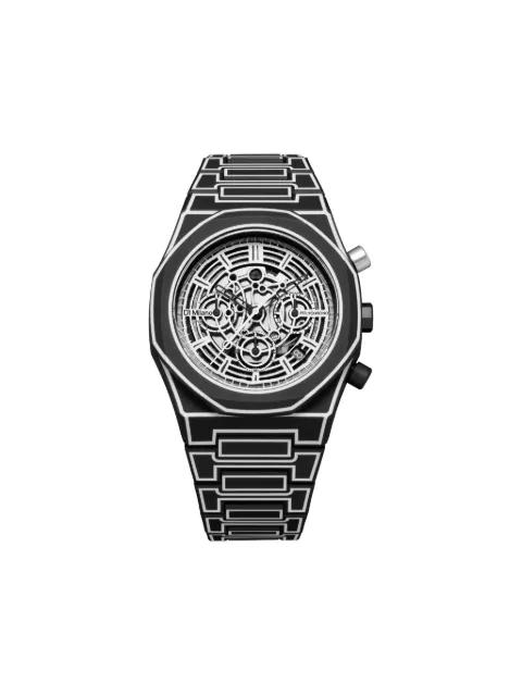 Polycarbonate Skeleton Chronograph 40.5mm by D1 MILANO