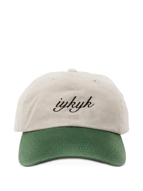 embroidered cotton-twill cap by D1 MILANO