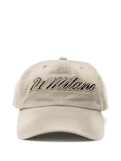 logo-embroidered cap by D1 MILANO