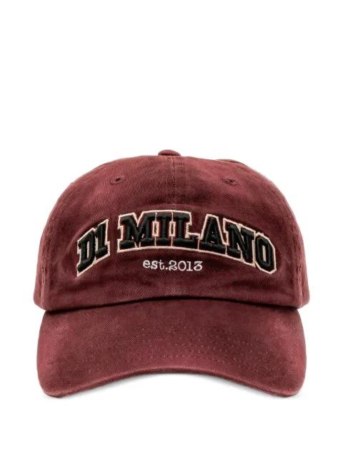 logo-embroidered cotton cap by D1 MILANO