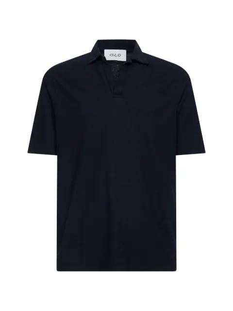 V-neck collared T-shirt by D4.0