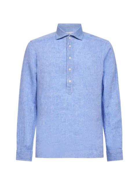 button light blue polo shirt by D4.0