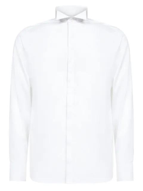 button placket wing collar shirt by D4.0