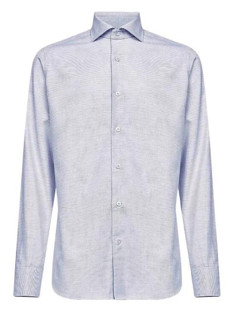 buttoned-jacquard shirt by D4.0
