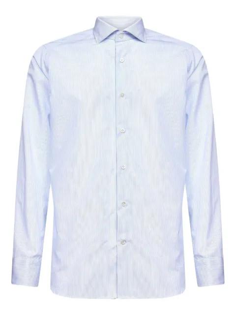 buttoned striped shirt by D4.0
