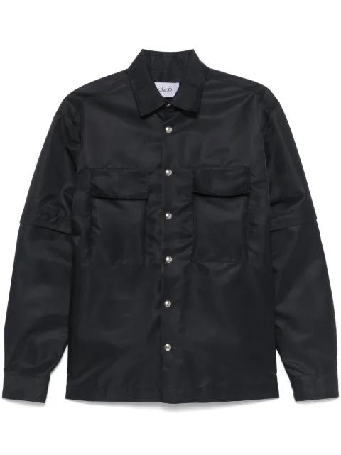detachable-sleeves shirt jacket by D4.0