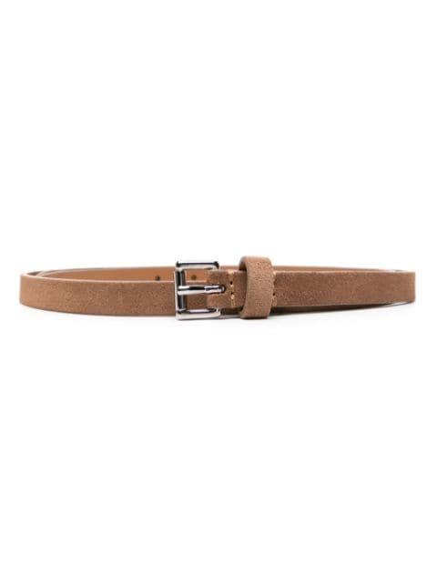 double-strap leather belt by D4.0