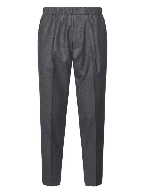 elasticated-waistband pleated trousers by D4.0